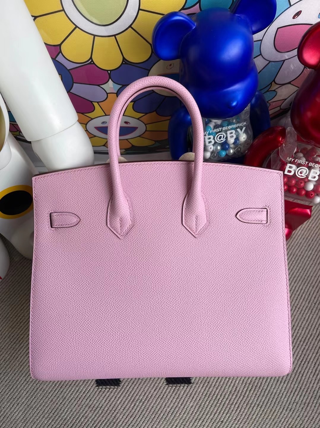 Hermes Birkin 25 Sellier Epsom 外縫 X9 錦葵紫 Mauve Sylvestre 銀扣