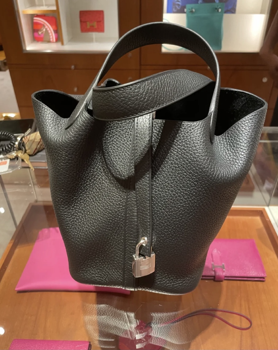 愛馬仕菜籃子 價格及尺寸大小 Hermes Picotin Lock 18 CK89 Noir taurillon Clemence