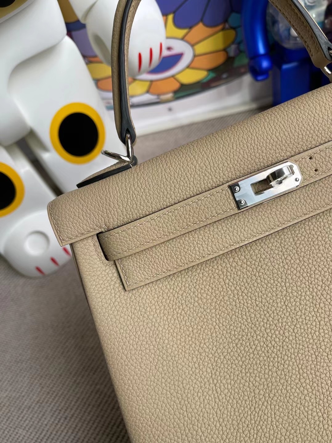 愛馬仕包包價格及圖片尺寸 Hermes Kelly 25 Togo S2 Trench 風衣灰 銀扣