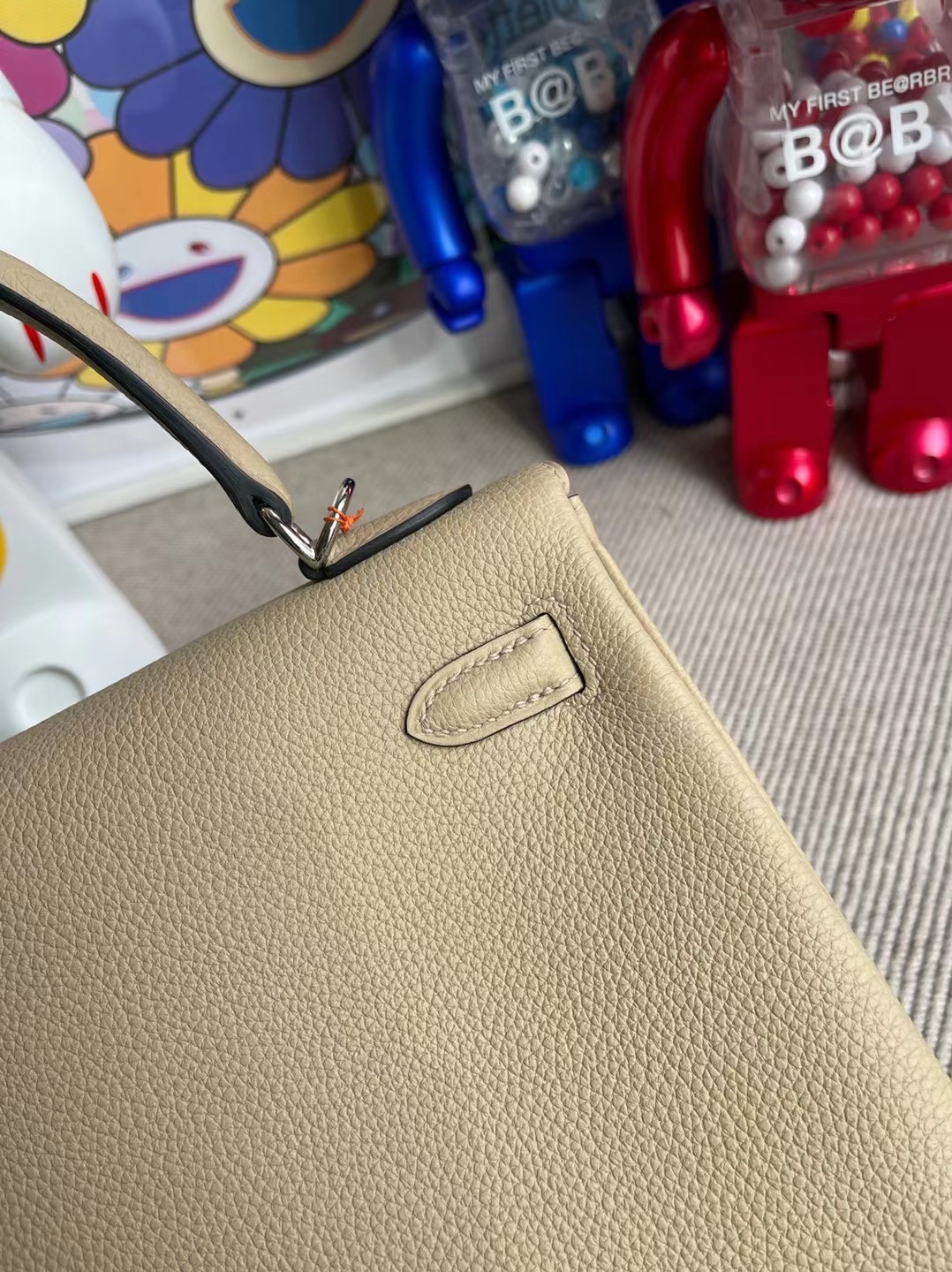 愛馬仕包包價格及圖片尺寸 Hermes Kelly 25 Togo S2 Trench 風衣灰 銀扣