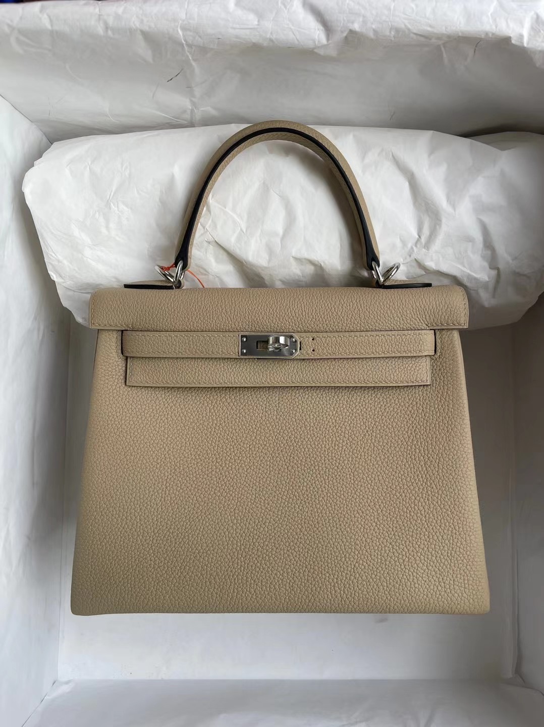 愛馬仕包包價格及圖片尺寸 Hermes Kelly 25 Togo S2 Trench 風衣灰 銀扣