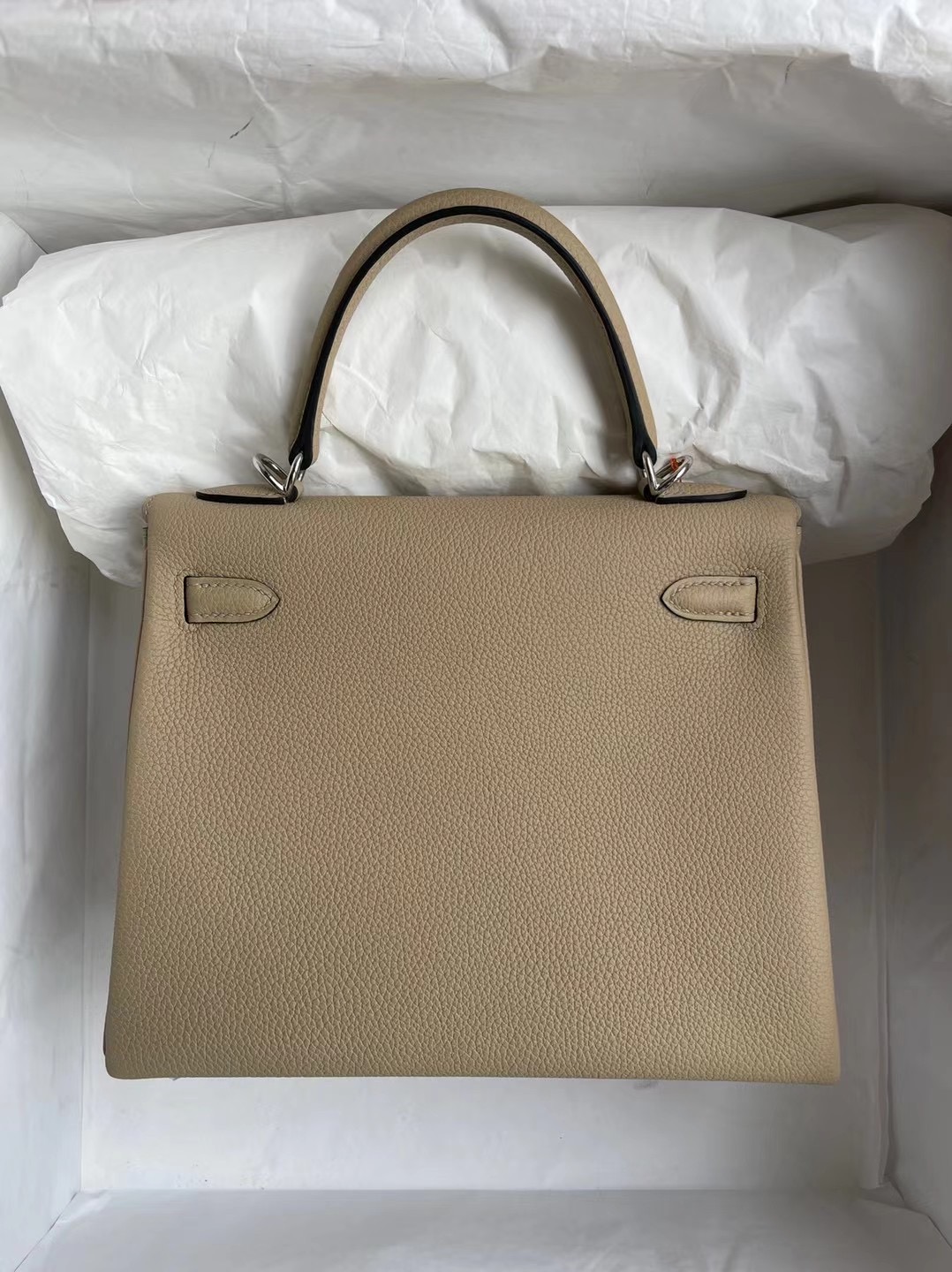 愛馬仕包包價格及圖片尺寸 Hermes Kelly 25 Togo S2 Trench 風衣灰 銀扣