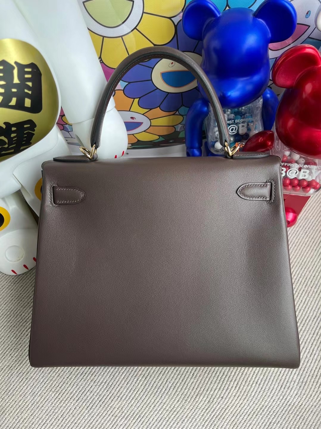 愛馬仕凱莉包28價格 Hermes Kelly 28cm Swift 47 chocolate 巧克力 金扣