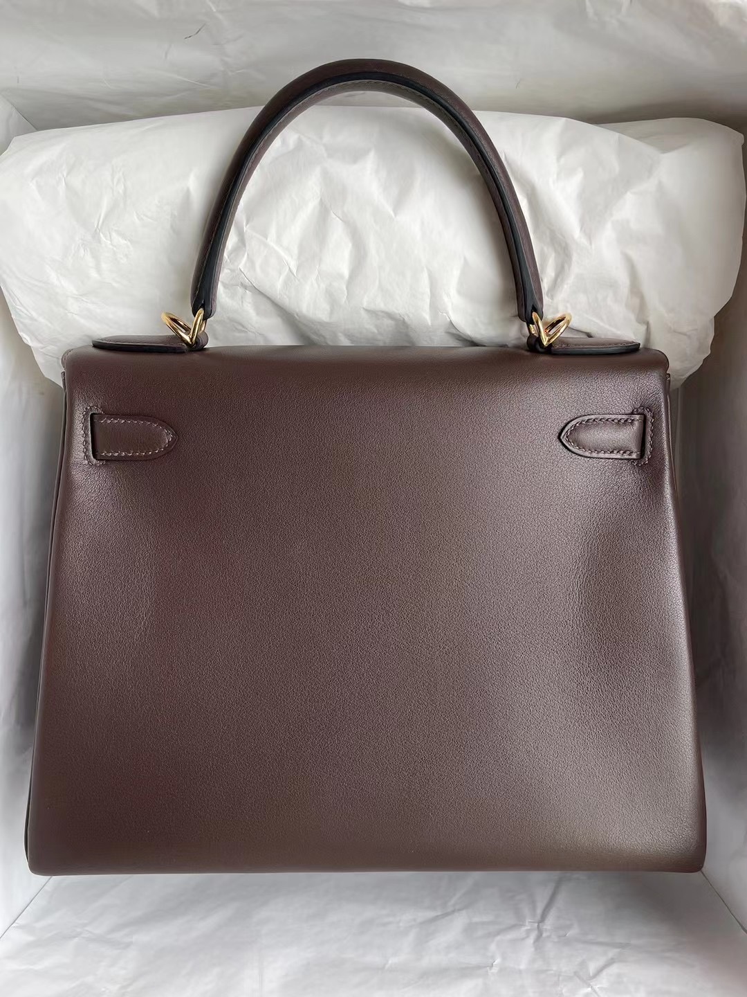 愛馬仕凱莉包28價格 Hermes Kelly 28cm Swift 47 chocolate 巧克力 金扣