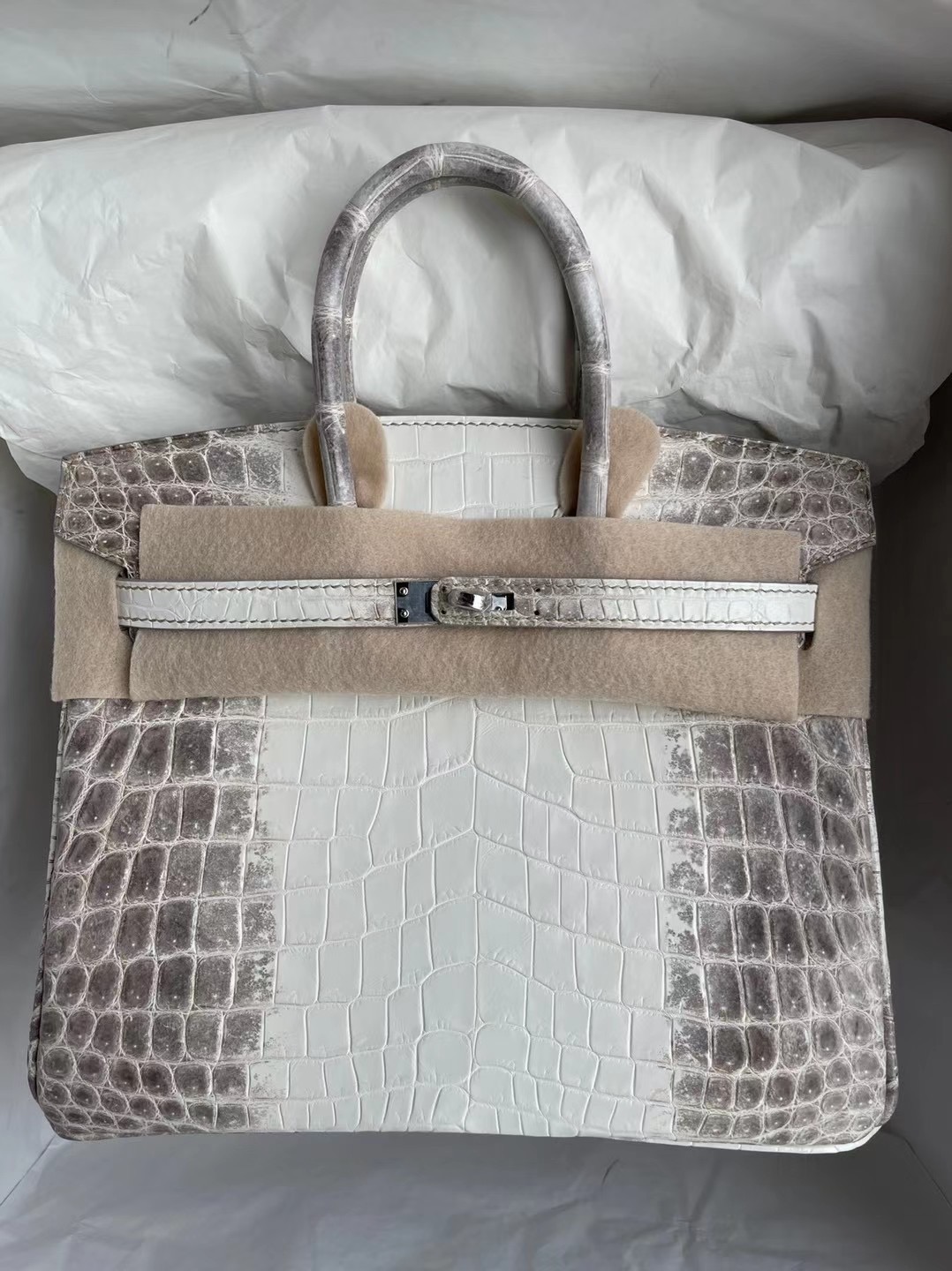 Hermes Birkin 25cm 30cm Himalaya 喜馬拉雅 CK01 BLANC Niloticus Crocodile