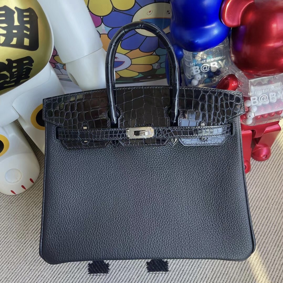 愛馬仕鉑金包25的價格 Hermes Birkin 25cm Touch Togo拼鱷魚皮客定出