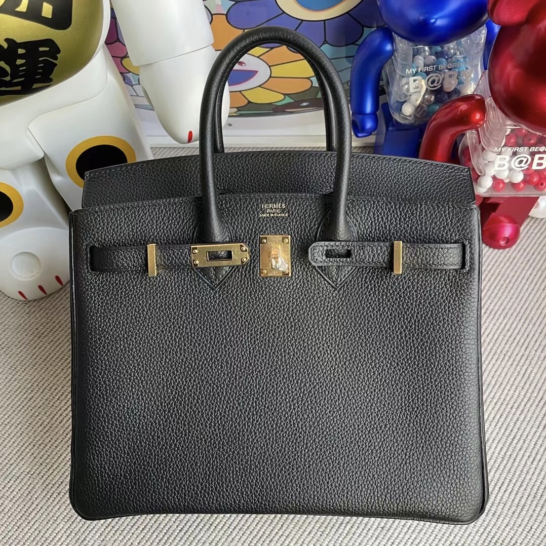 愛馬仕birkin包25 臺灣價格多少錢 Hermes Birkin 25 Togo 89 Noir 黑色 金扣