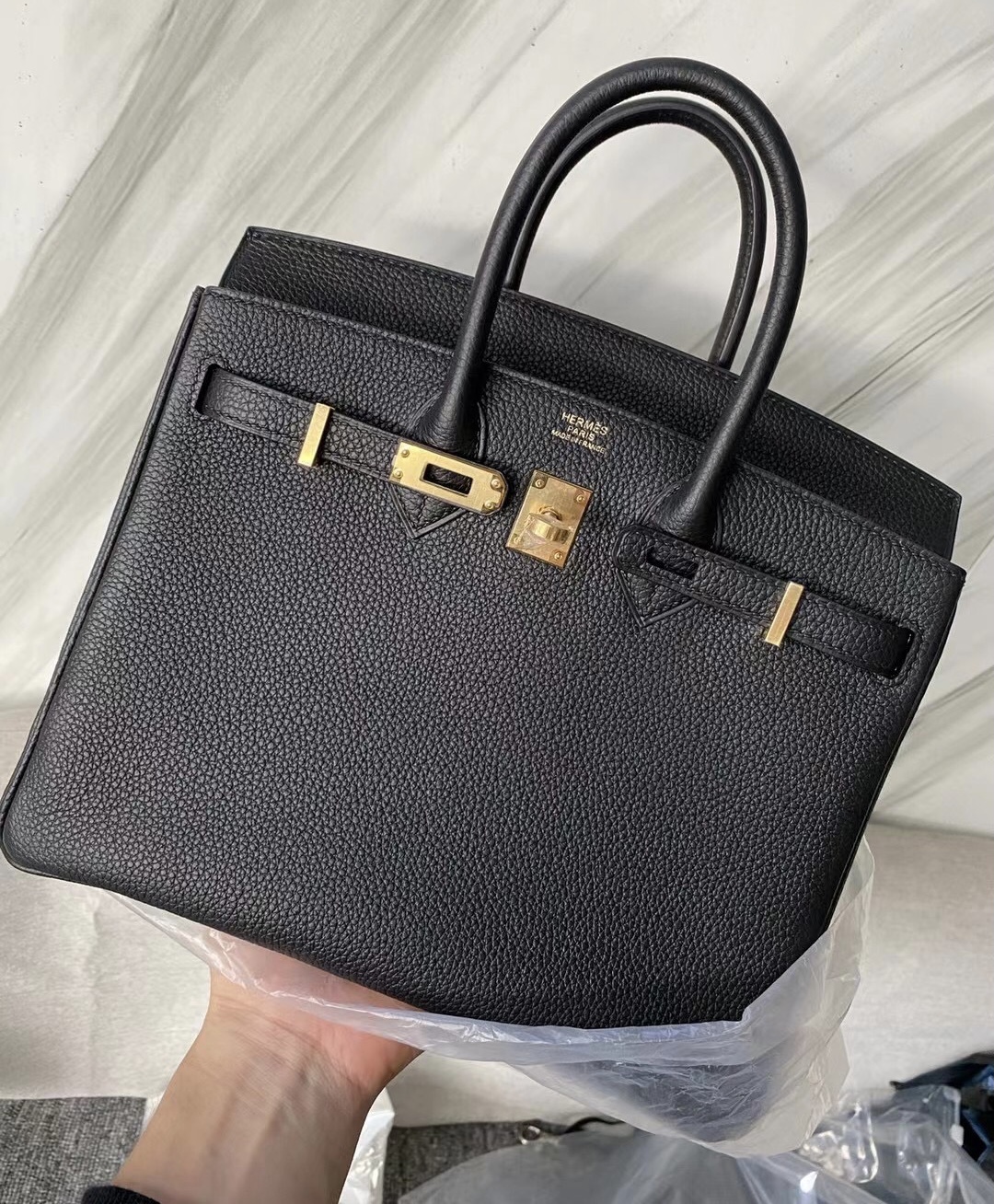 愛馬仕birkin包25 臺灣價格多少錢 Hermes Birkin 25 Togo 89 Noir 黑色 金扣