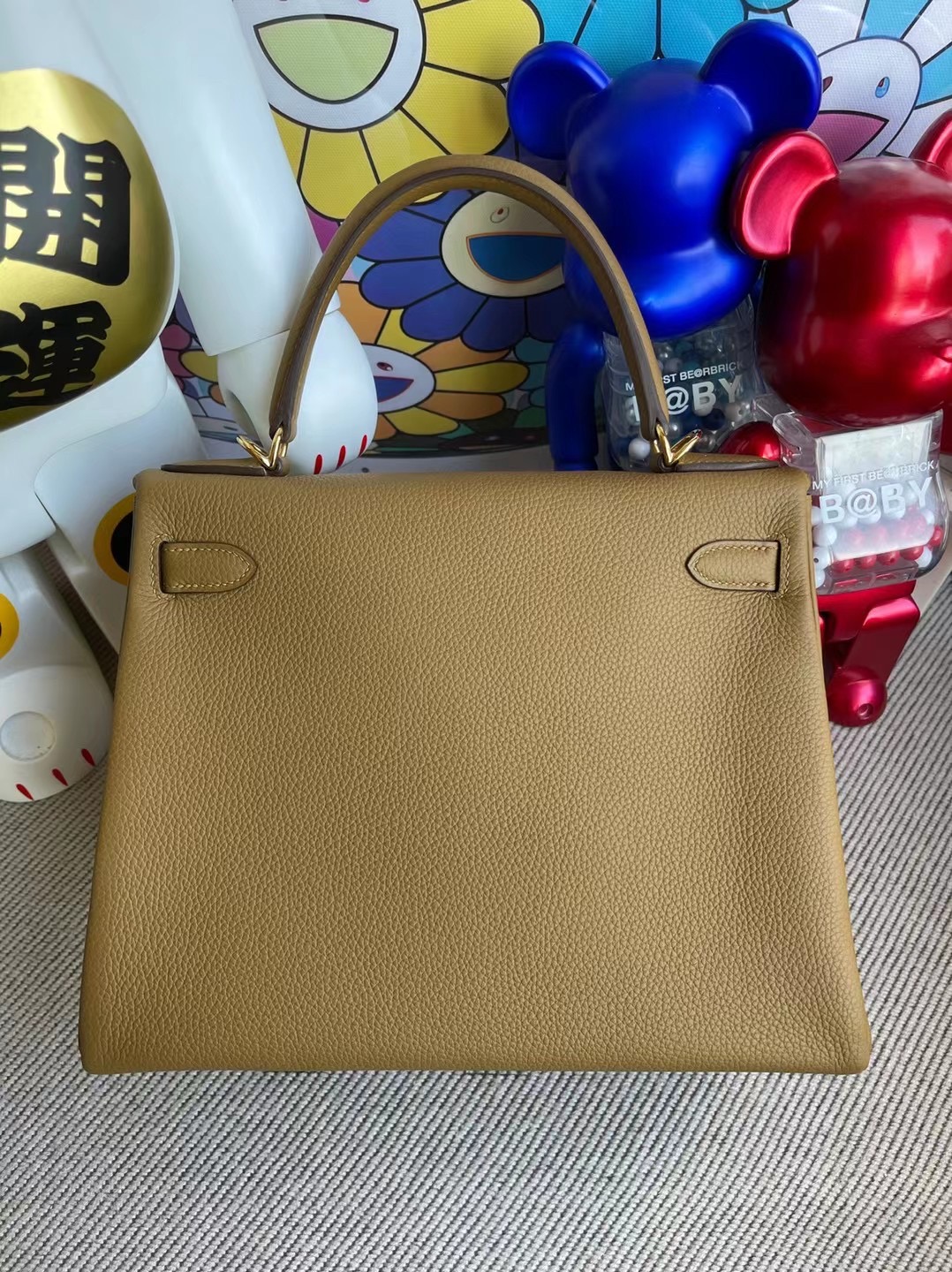 Hermes Kelly 28cm Togo U8 Bronze 金銅色 全手工蜜蠟線縫製 金扣 客定出