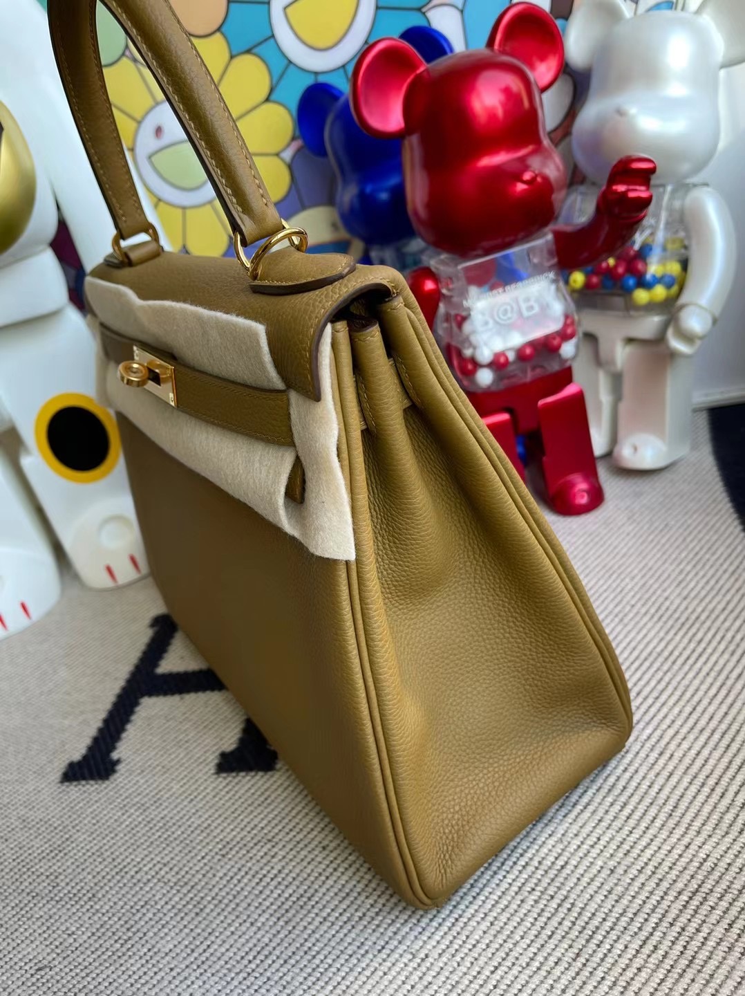 Hermes Kelly 28cm Togo U8 Bronze 金銅色 全手工蜜蠟線縫製 金扣 客定出