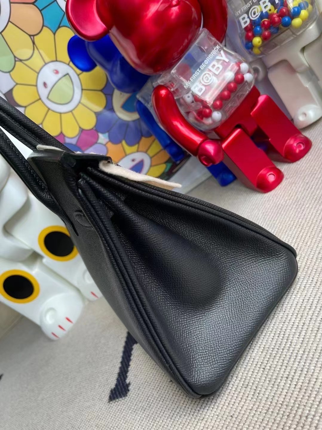 愛馬仕birkin包25價格 Hermes Birkin 25 Epsom 89 Noir 黑色金扣全手工蜜蠟線縫製