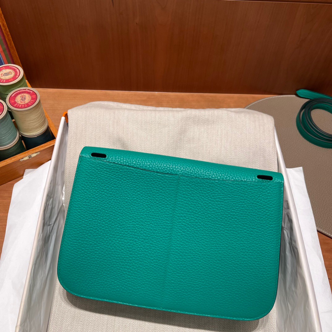 Hermes Halzan 25 taurillon Clemence 6W 薄荷綠Menthe Z6 孔雀綠Malachite