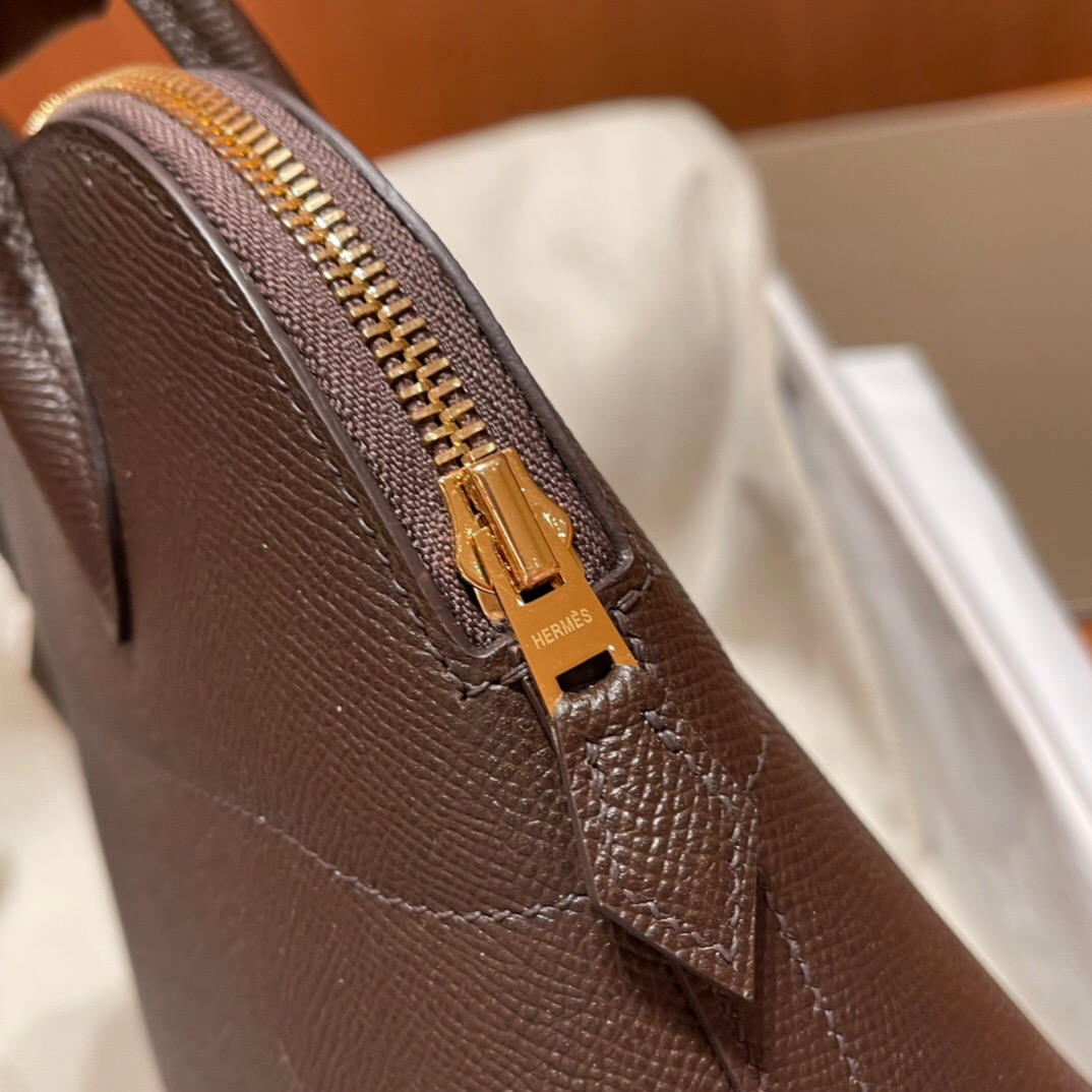 Hermes Bolide 1923 27cm Epsom 0G Rouge Sellier 馬鞍紅 銀扣