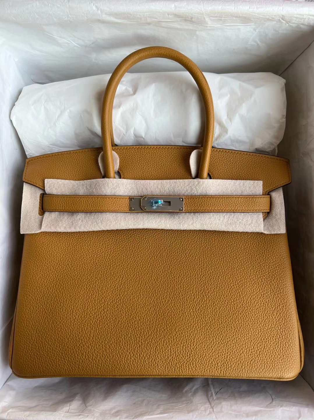 愛馬仕鉑金包價格官網 Hermes Birkin 30 Togo 2S sesame內拼9R Lime銀扣