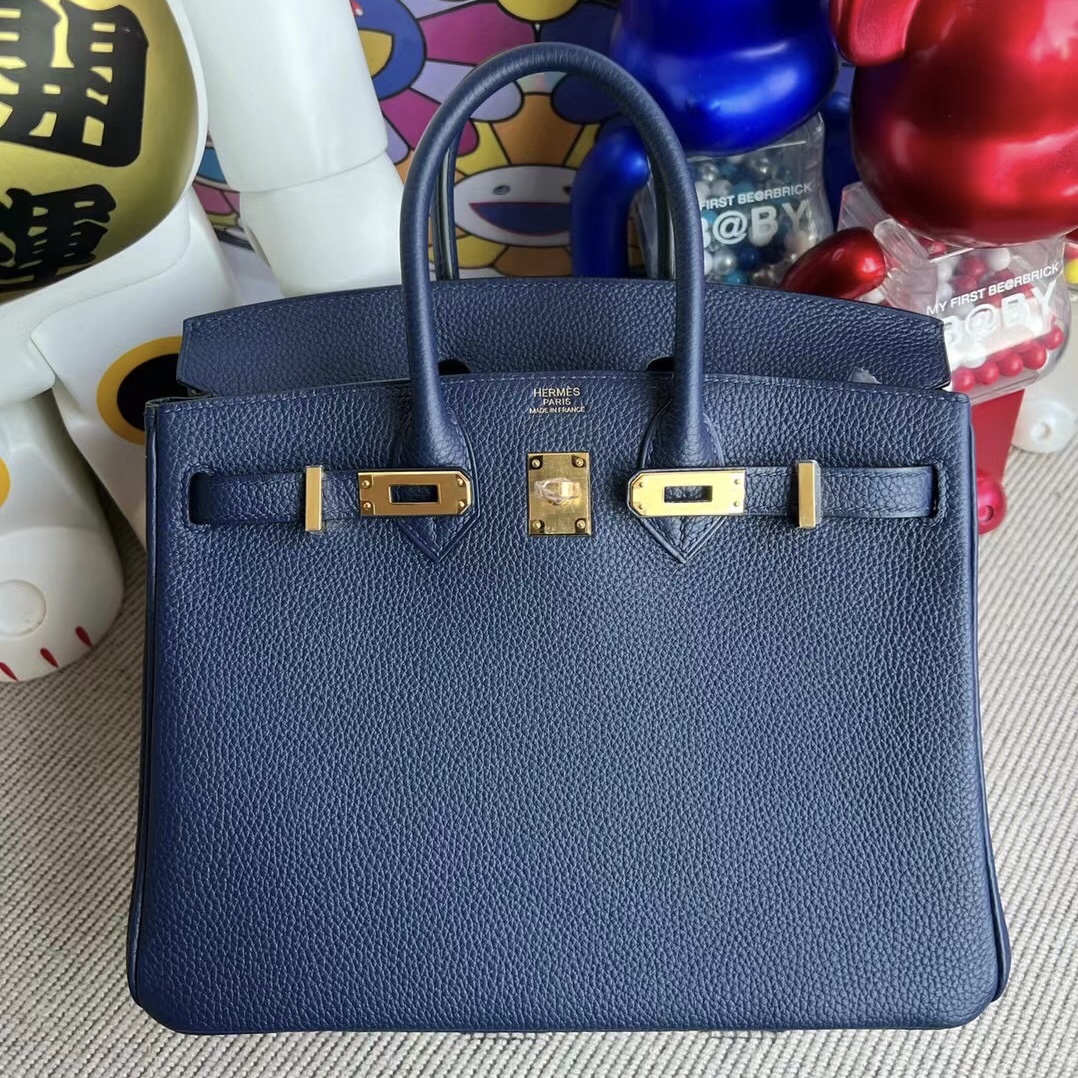 Thailand Hermes Birkin 25cm Togo CC73 Blue sapphire 寶石藍