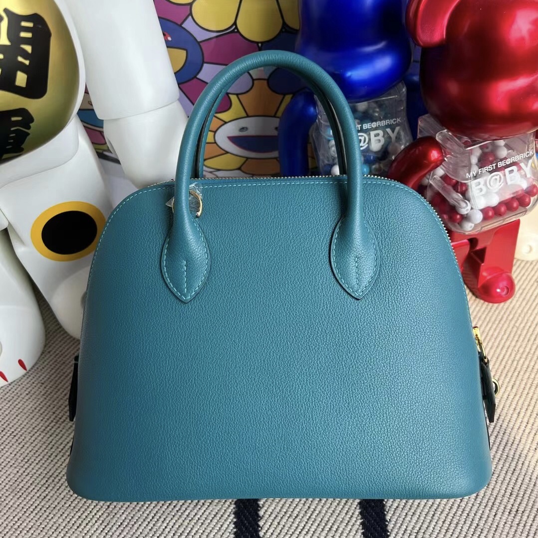 Hermes Bolide 25cm Evercolor W0 Vert Bosphore 博斯普魯斯綠 金扣