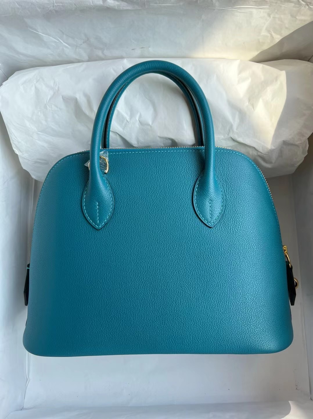 Hermes Bolide 25cm Evercolor W0 Vert Bosphore 博斯普魯斯綠 金扣