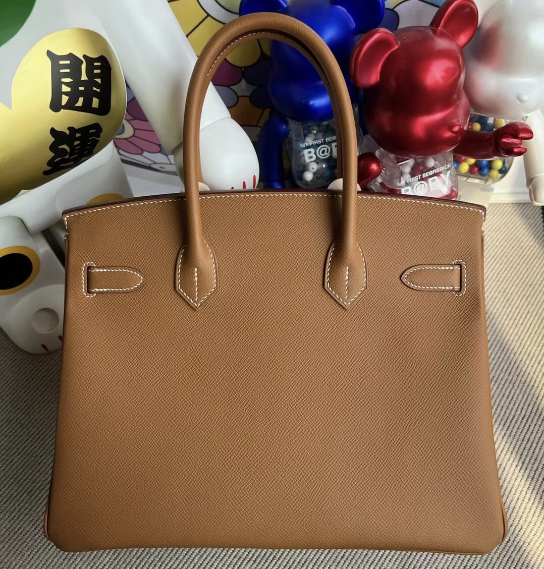 愛馬仕2022年刻印 Thailand Hermes Birkin 30 Epsom 37 Gold 金棕色 金扣