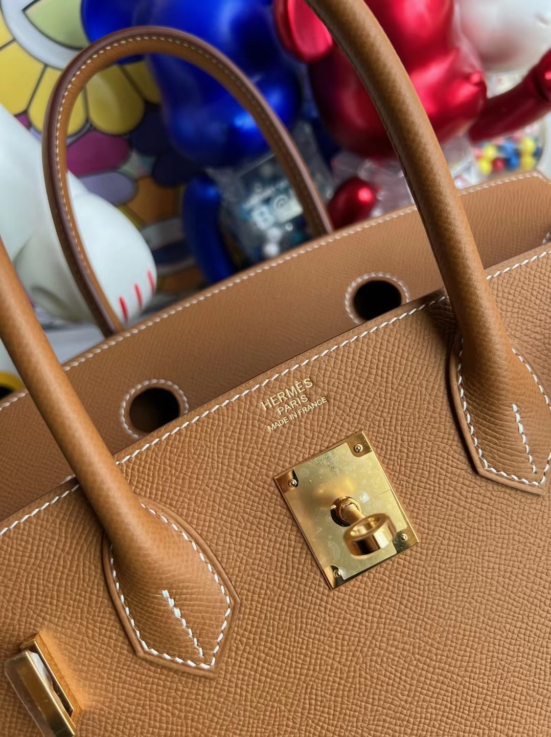 愛馬仕2022年刻印 Thailand Hermes Birkin 30 Epsom 37 Gold 金棕色 金扣