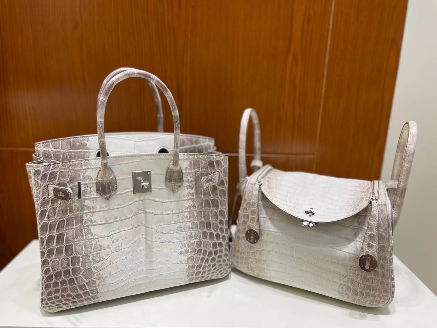 Hermes Birkin 30 Himalayan CK01 BLANC Himalayan Crocodile