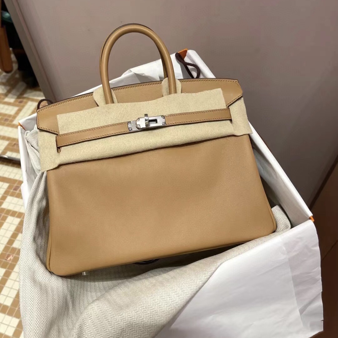 越南愛馬仕包包專櫃圖片及價格 Vietnam Hermes Birkin 25 4B Biscuit 餅幹色 Swift