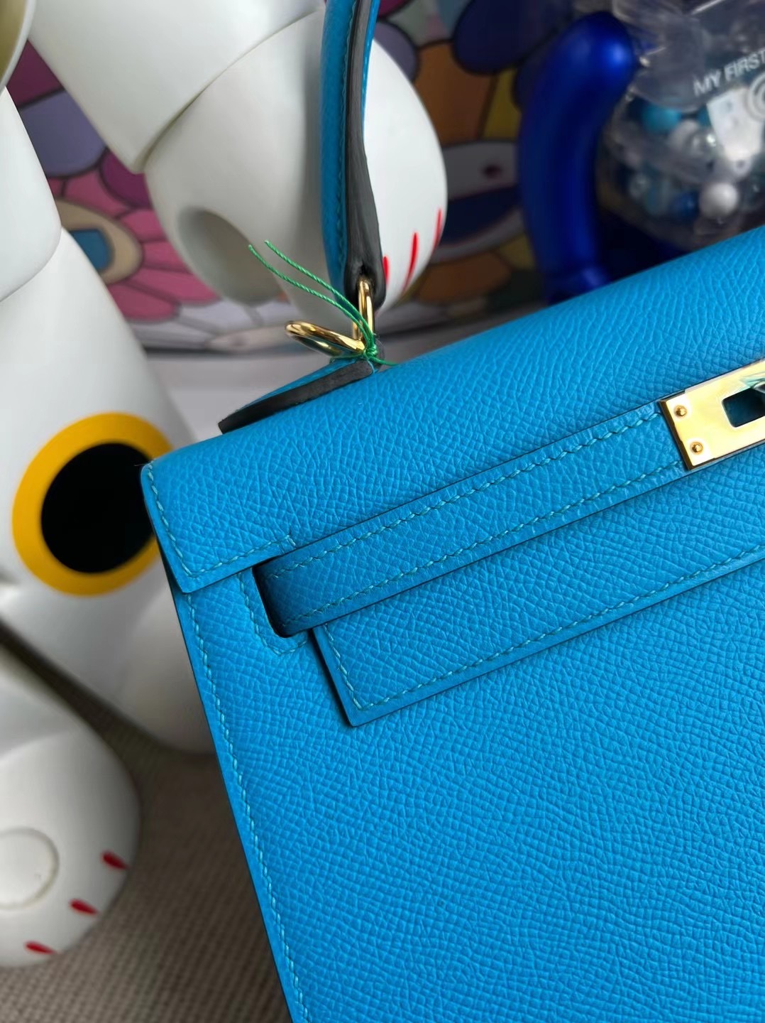 馬來西亞愛馬仕店  Hermes Kelly 25cm Epsom 0F Bleu frida 弗裏達藍 金扣