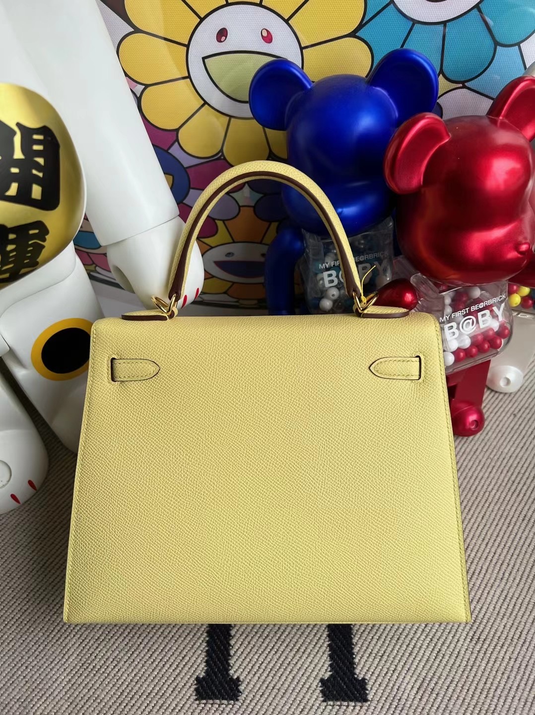 馬來西亞愛馬仕官網 Hermes Kelly 25cm Epsom 1Z jaune poussin 小雞黃 金扣