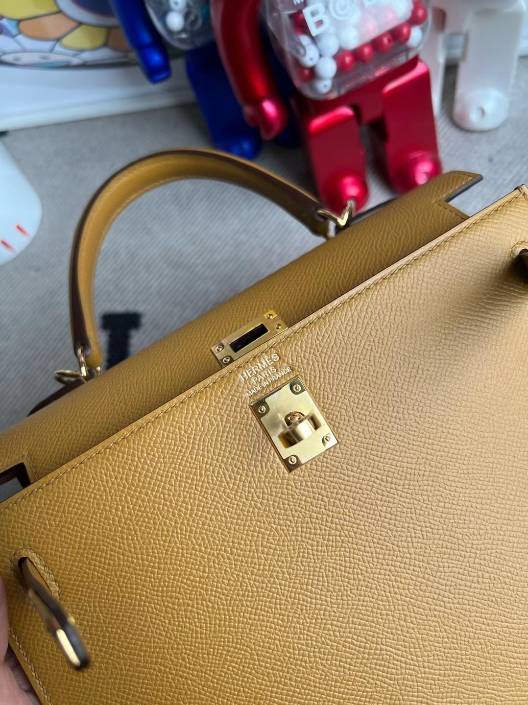 泰國愛馬仕總代理 Hermes Kelly 25cm Epsom 2S Sesame 芝麻色 金扣