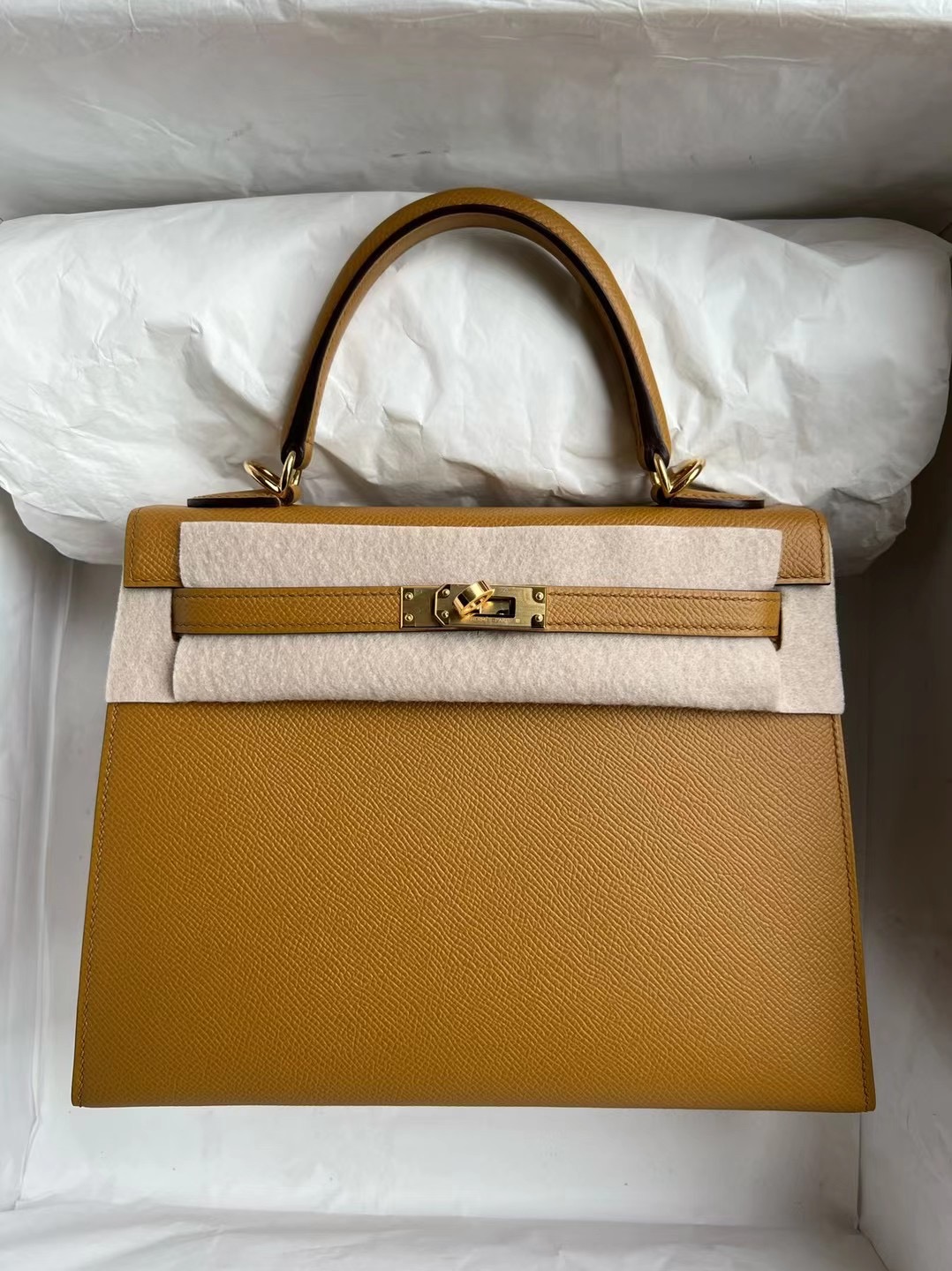 泰國愛馬仕總代理 Hermes Kelly 25cm Epsom 2S Sesame 芝麻色 金扣