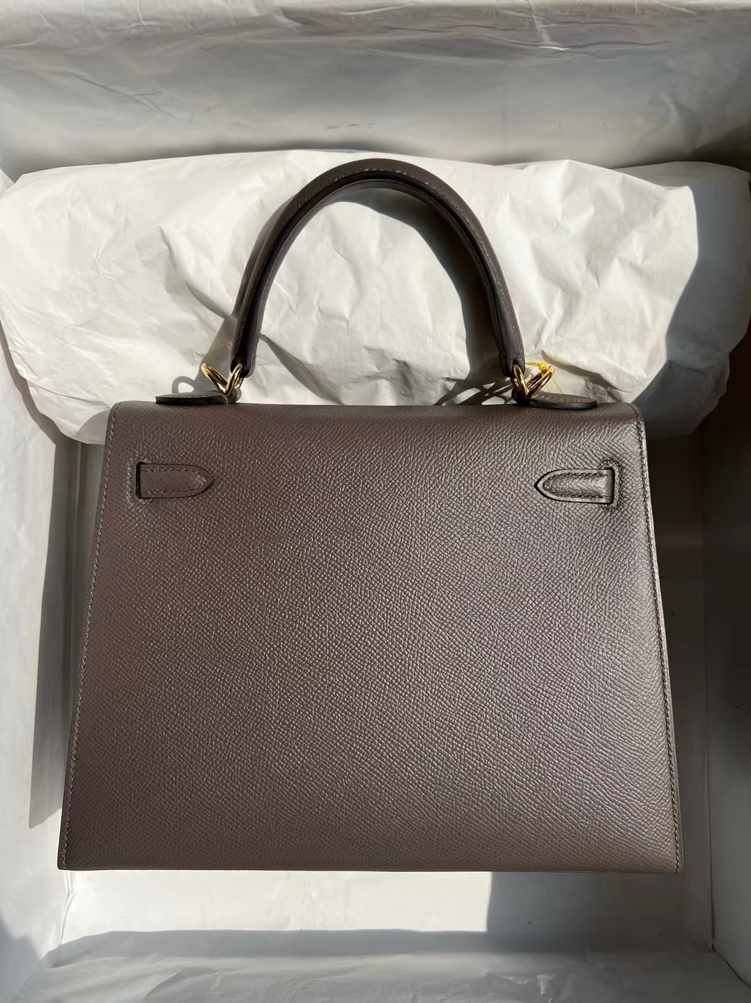 泰國愛馬仕需要配貨嗎 Hermes Kelly 25cm Epsom 8F Etain 錫器灰 金扣