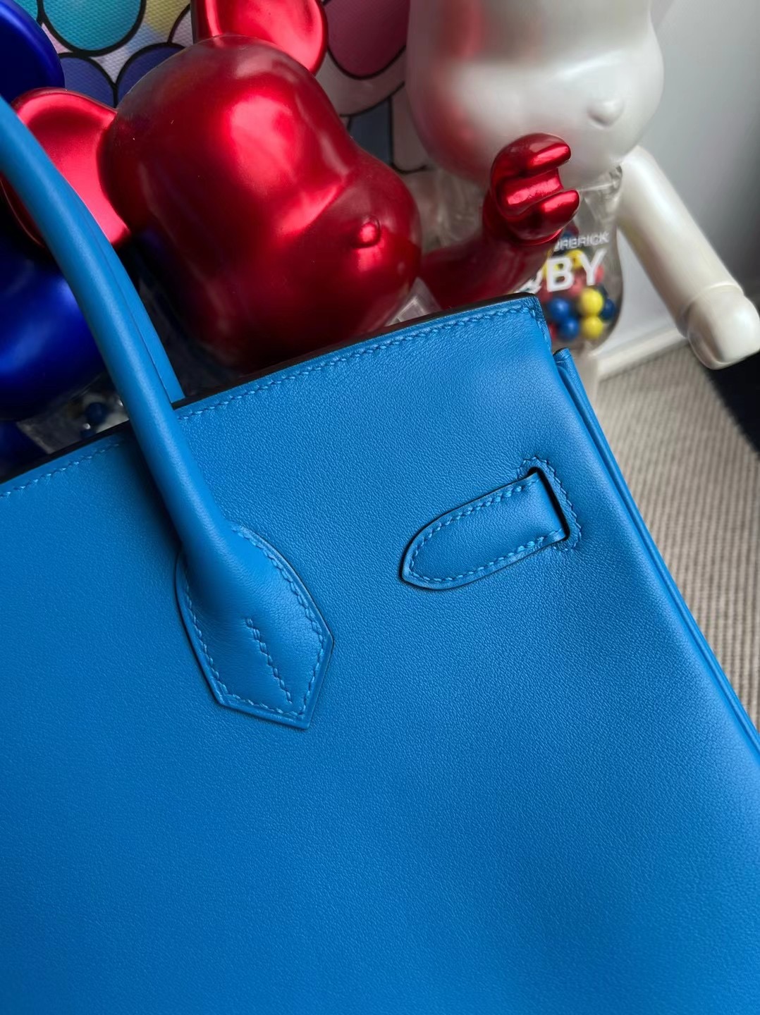 愛馬仕價格查詢 Hermes Birkin 30cm Swift T7 Bleu Hydra 水妖藍 銀扣