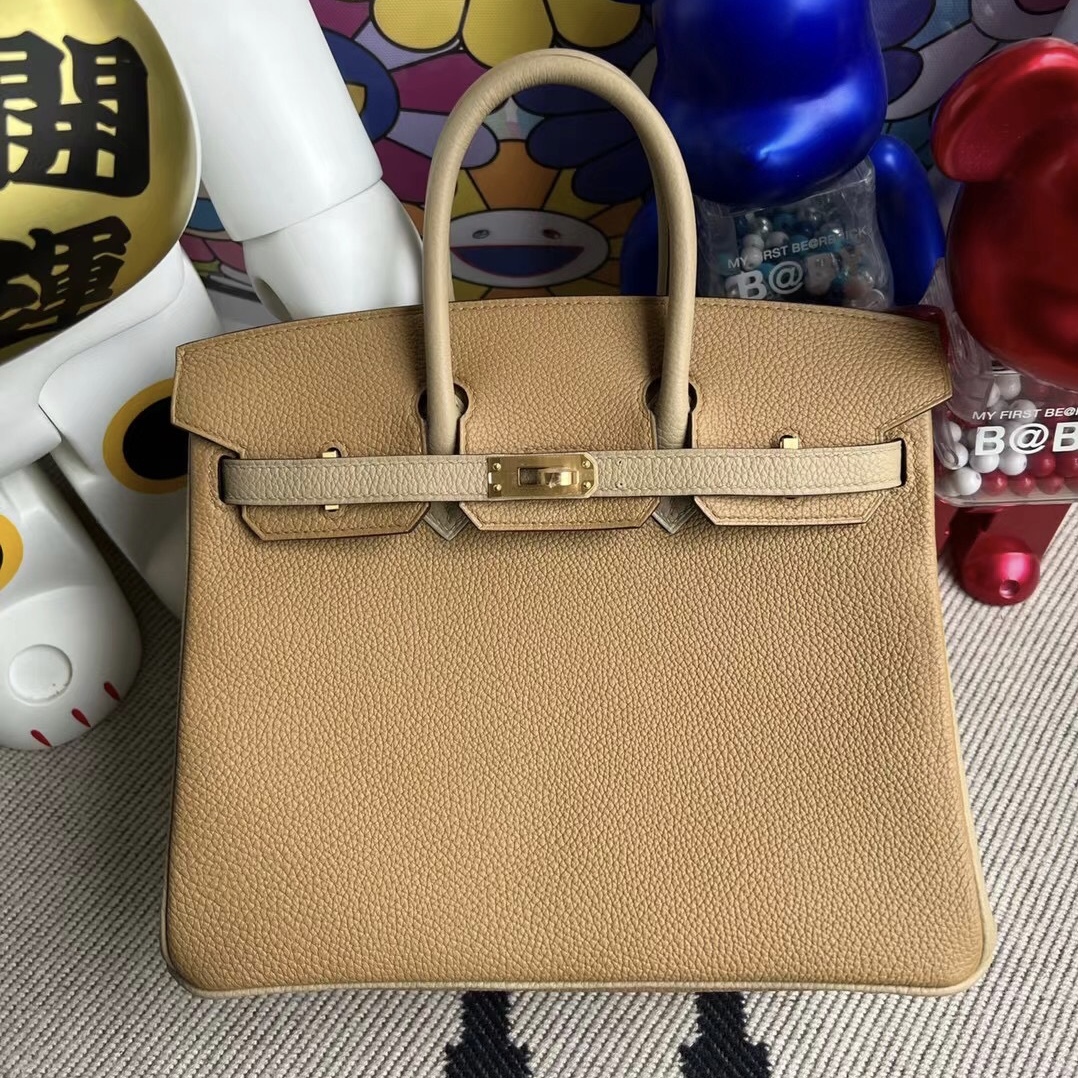 新加坡愛馬仕官網 Hermes Birkin 25 HSS Togo 4B BISCUIT S2 Trench 磨砂金扣