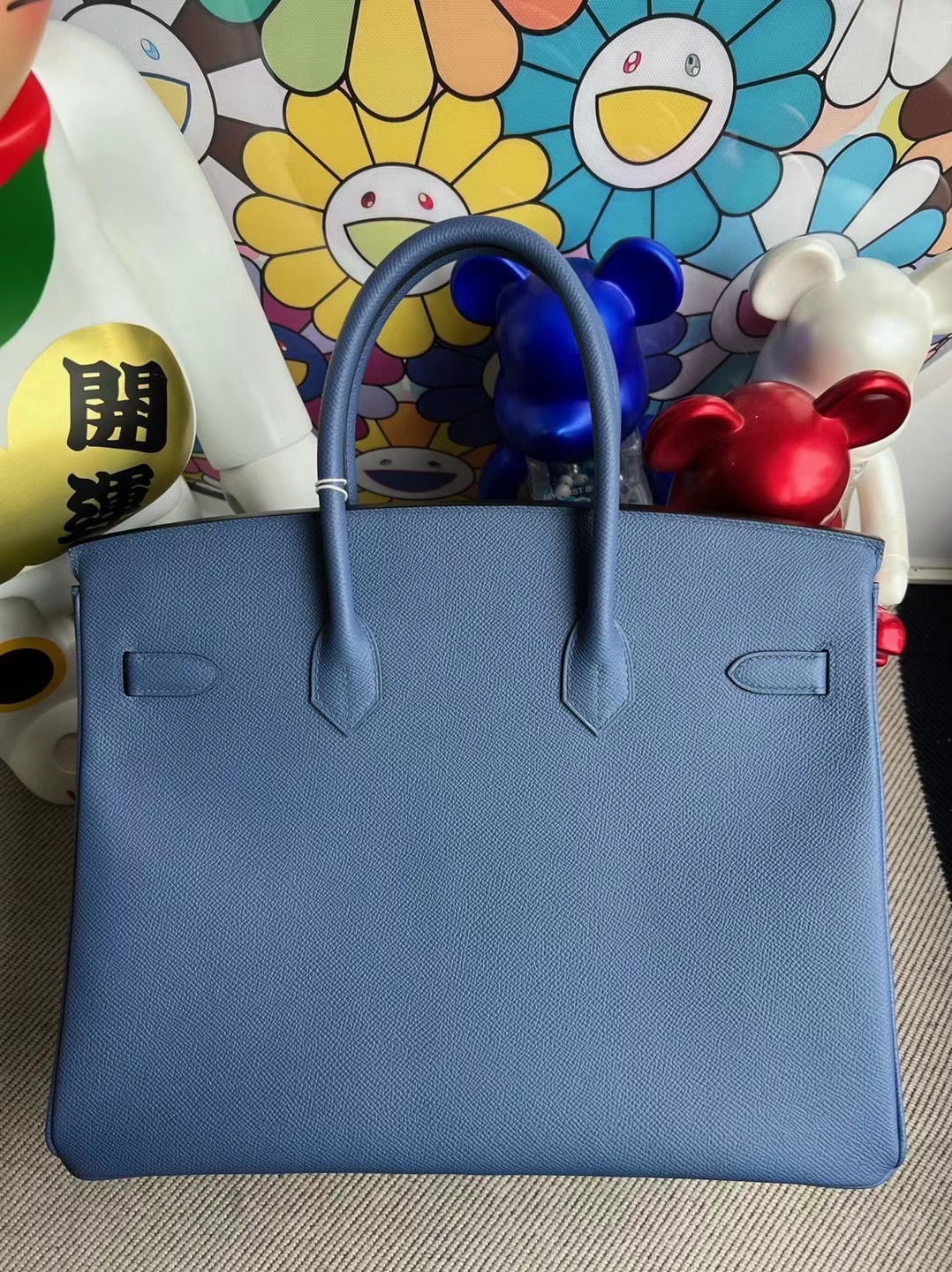 新加坡愛馬仕旗艦店在哪裏 Hermes Birkin 35 Epsom 7E Bleu Brighton 明藍色 銀扣