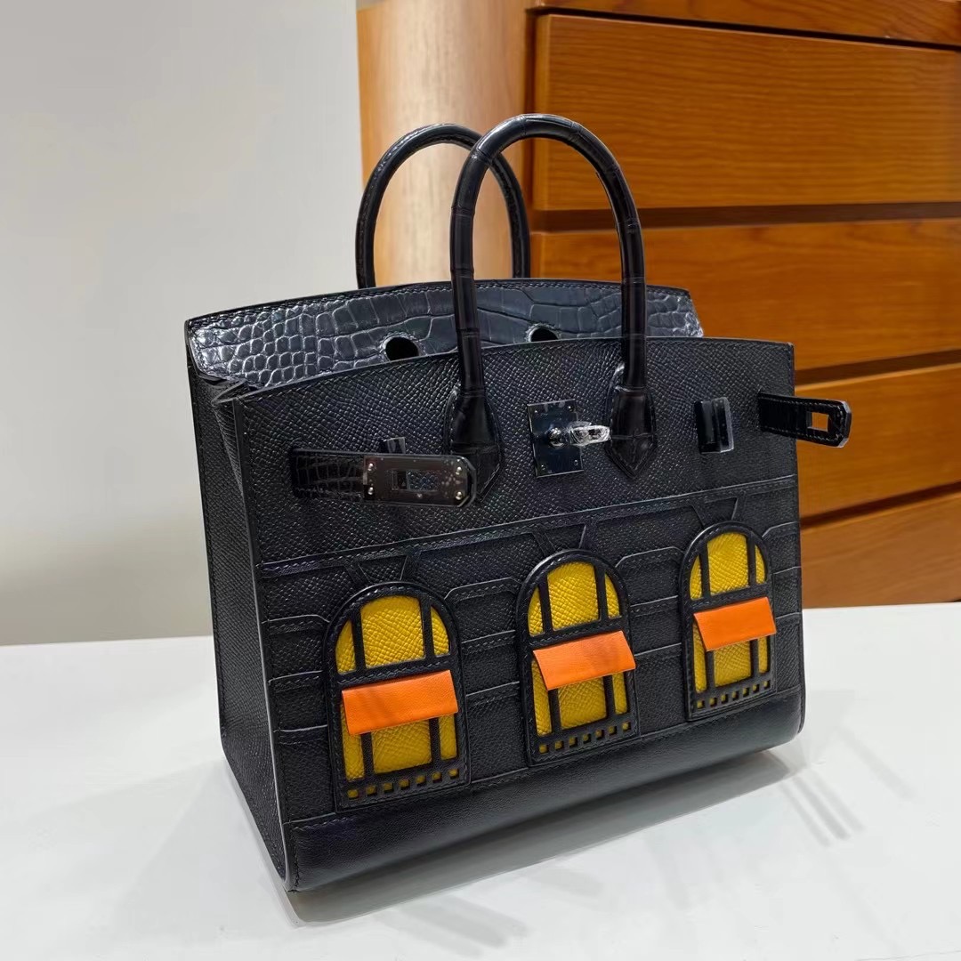 愛馬仕小房子包 Vietnam Hanoi Hermes Birkin 20cm Sellier Faubourg 黑色 黑扣