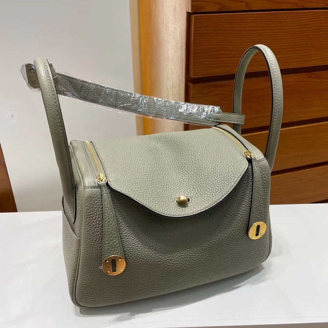 泰國愛馬仕包包價格 Thailand Hermes Lindy 26cm Clemence Q1 Sauge 鼠尾草綠