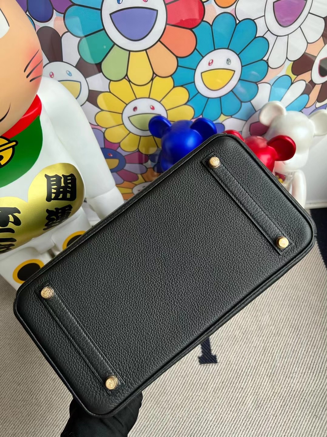 愛馬仕鉑金包刻字在哪裏 Hermes Birkin 30cm Togo 89 黑色 Noir 金扣