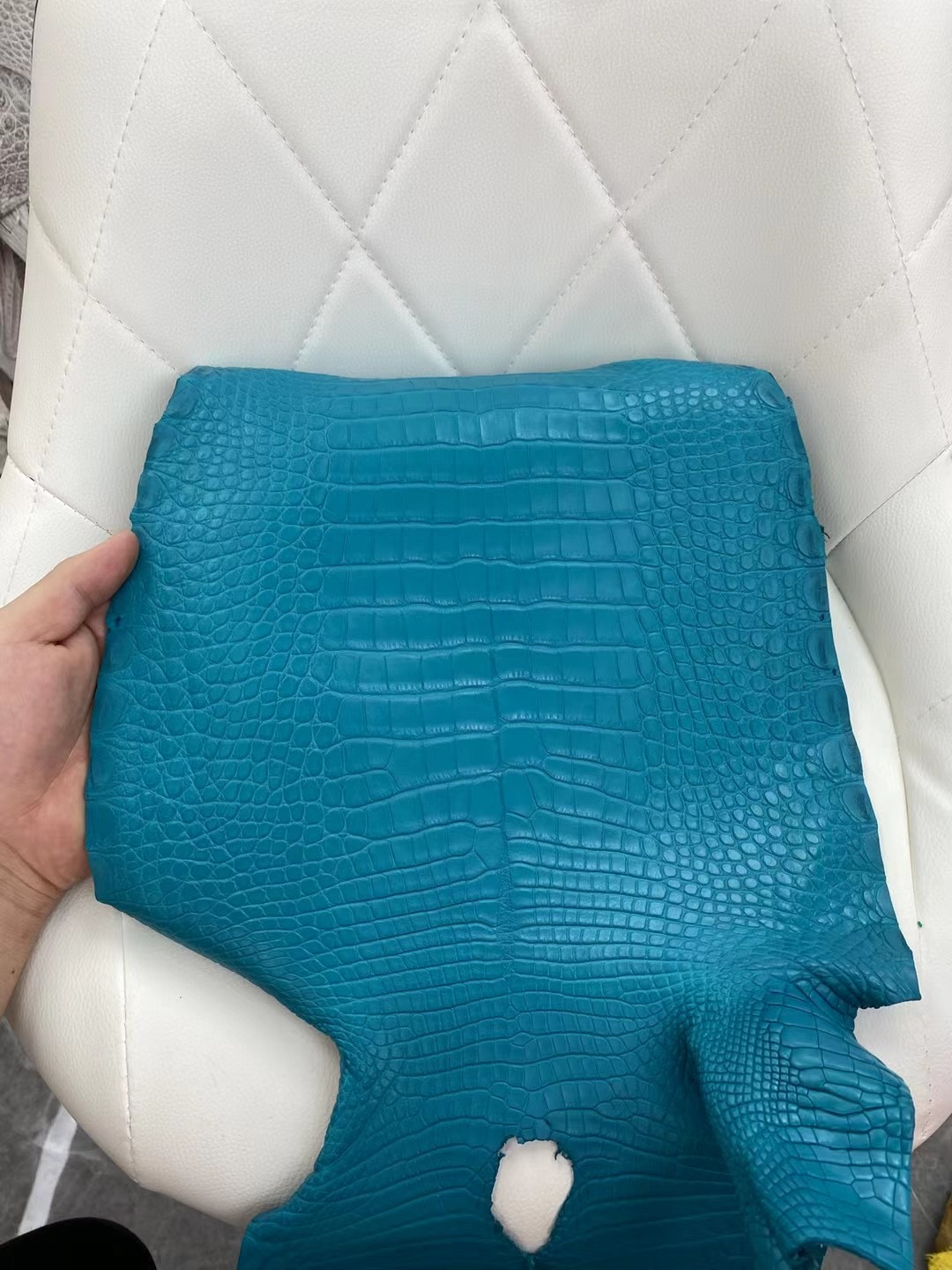 愛馬仕新到皮 霧面美洲鱷魚 Hermes Birkin 25cm 7F Blue Paon 孔雀藍