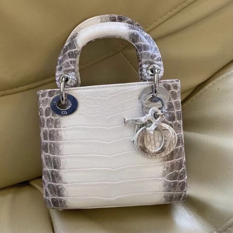 lady dior Himalayan 喜马拉雅 CK01 BLANC Himalayan Crocodile Palladium HardwareHermès Birkin kelly