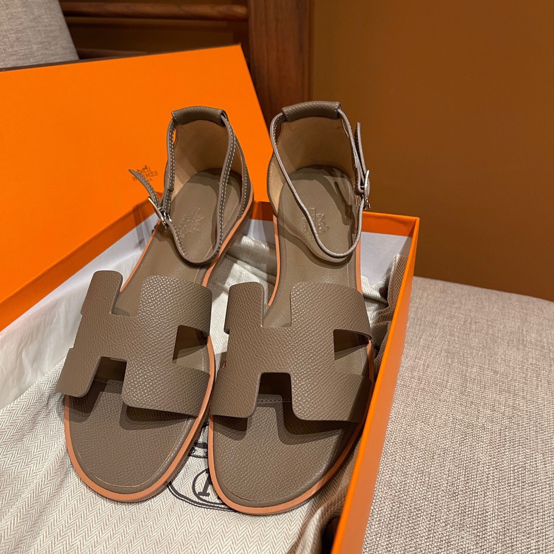 愛馬仕女鞋價格及圖片 United Arab Emirates Hermes Santorini 涼鞋 平底涼拖鞋