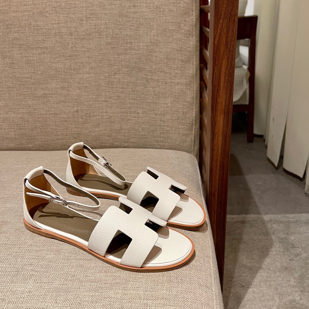 愛馬仕女鞋價格及圖片 United Arab Emirates Hermes Santorini 涼鞋 平底涼拖鞋