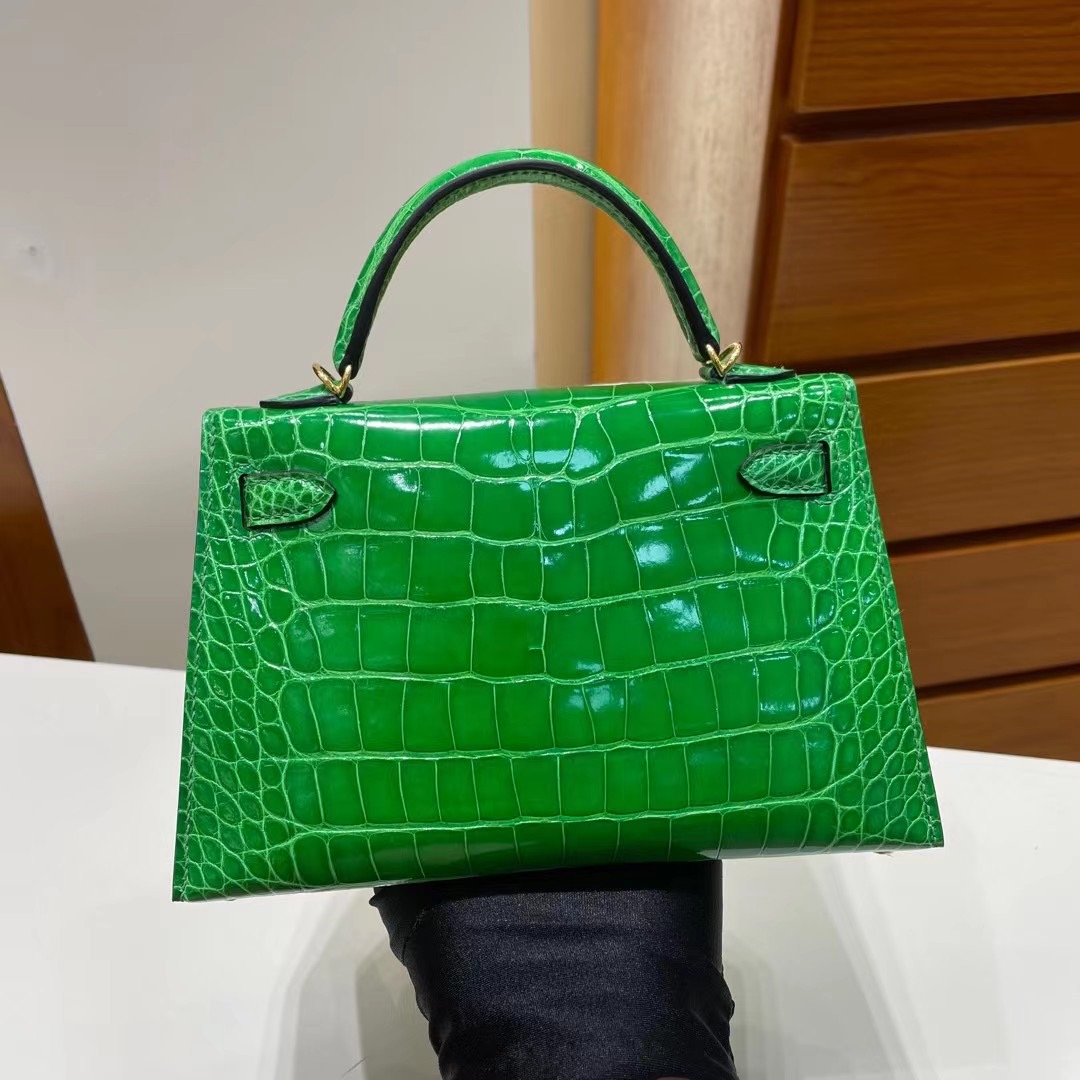 Kingdom of Saudi Arabia Hermes Kelly Mini II 2代 1L Cactus 仙人掌綠美洲鱷魚