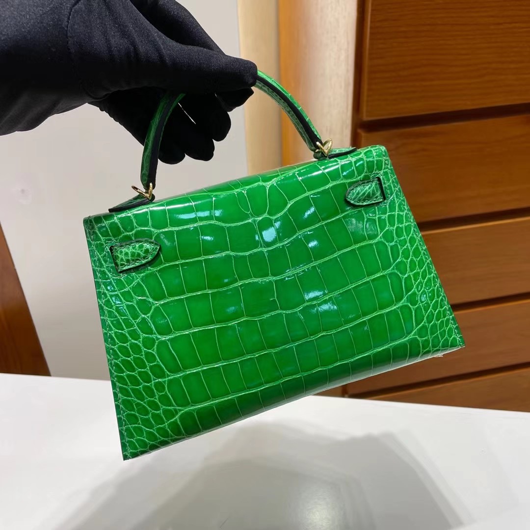 Kingdom of Saudi Arabia Hermes Kelly Mini II 2代 1L Cactus 仙人掌綠美洲鱷魚