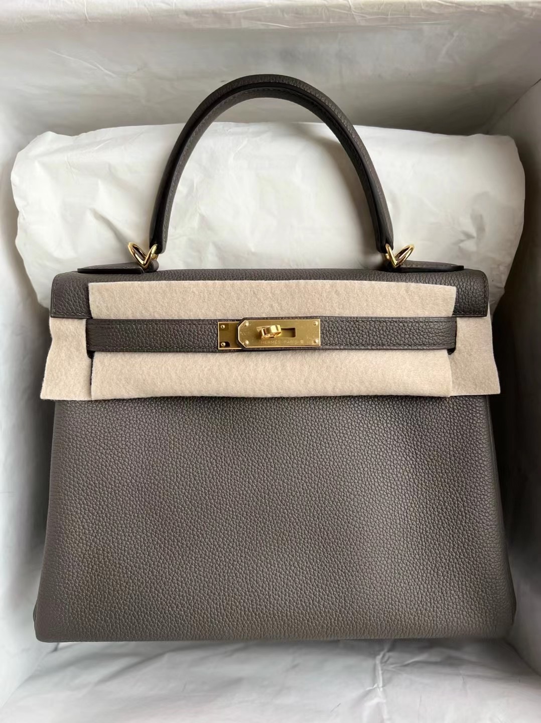 Saudi Arabia Riyadh Hermes Kelly 28cm Togo 8F Etain 錫器灰 GHW