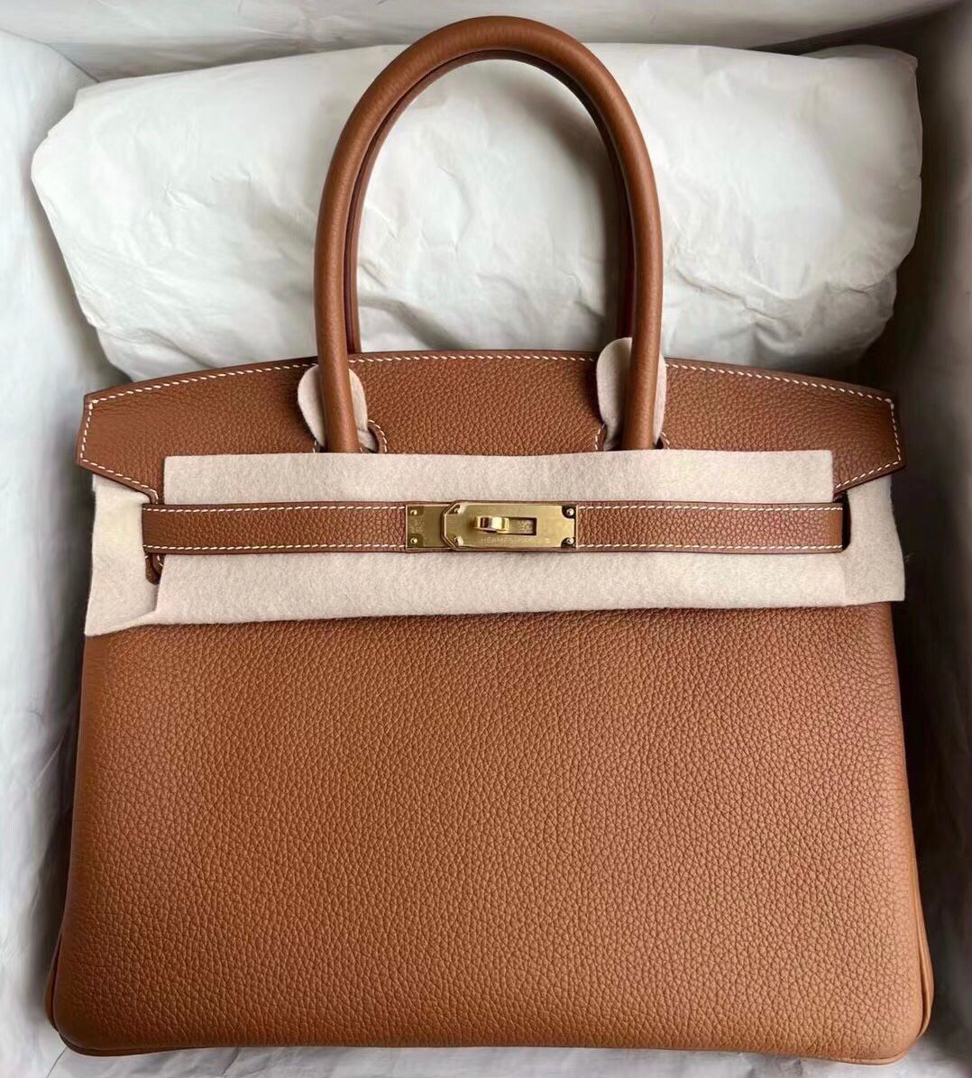 Qatar Doha Hermes Birkin 30cm Togo 37 Gold 金棕色 金扣