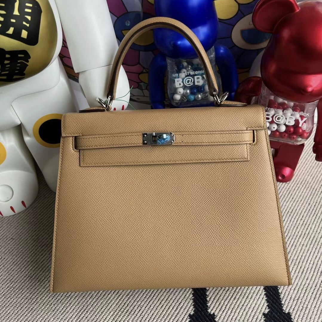 Saudi Arabia Riyadh Hermes Kelly 25cm Epsom 4B Biscuit 餅幹色 金扣