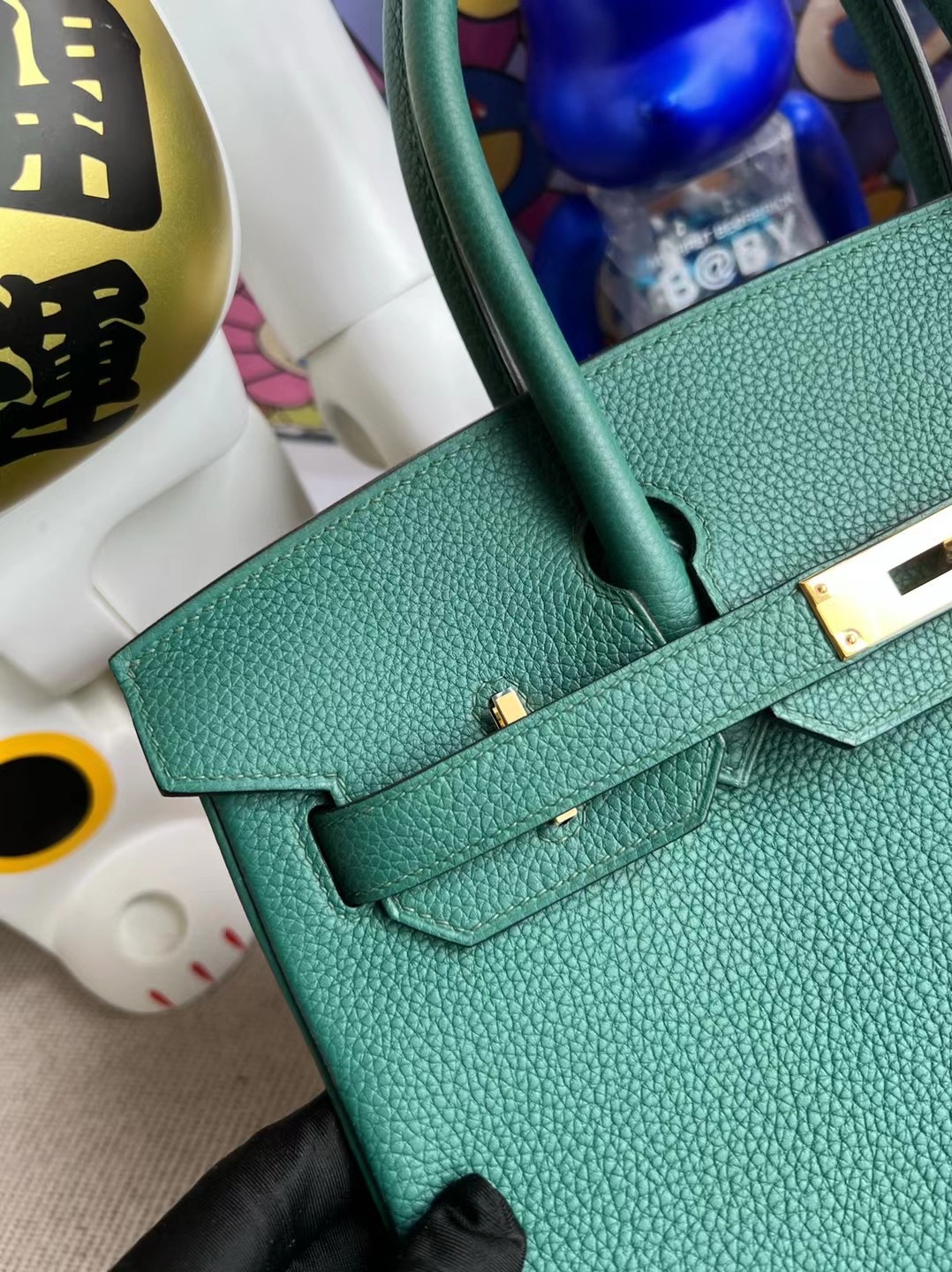 Saudi Arabia Riyadh Hermes Birkin 30cm Togo Z6 Malachite 孔雀綠 金扣 GHW