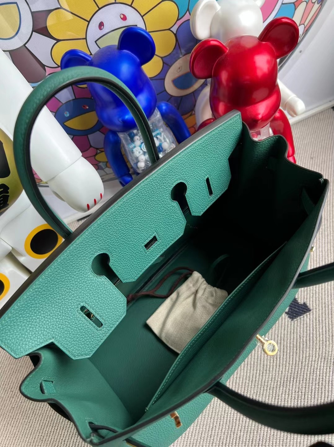 Saudi Arabia Riyadh Hermes Birkin 30cm Togo Z6 Malachite 孔雀綠 金扣 GHW