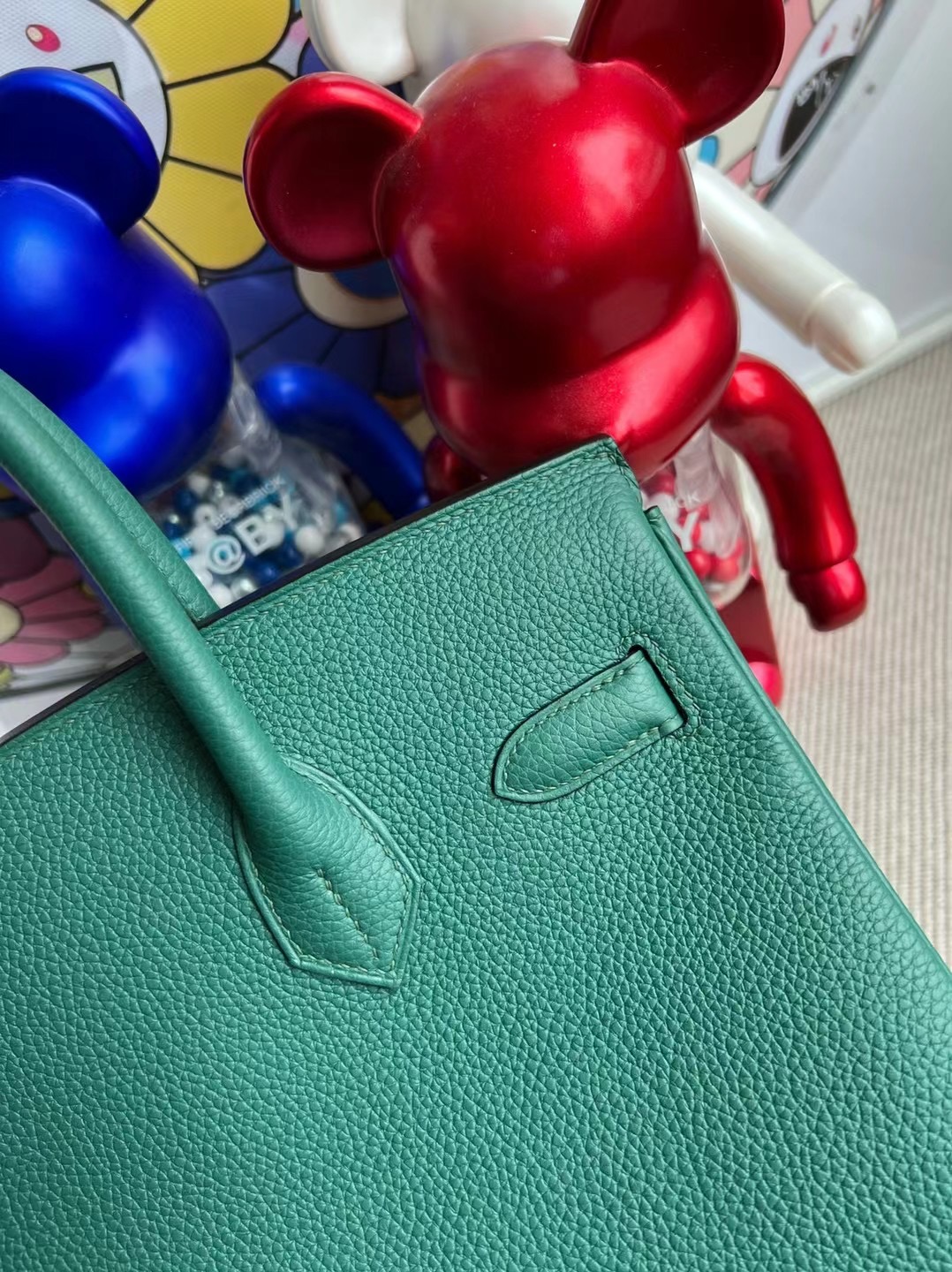 Saudi Arabia Riyadh Hermes Birkin 30cm Togo Z6 Malachite 孔雀綠 金扣 GHW