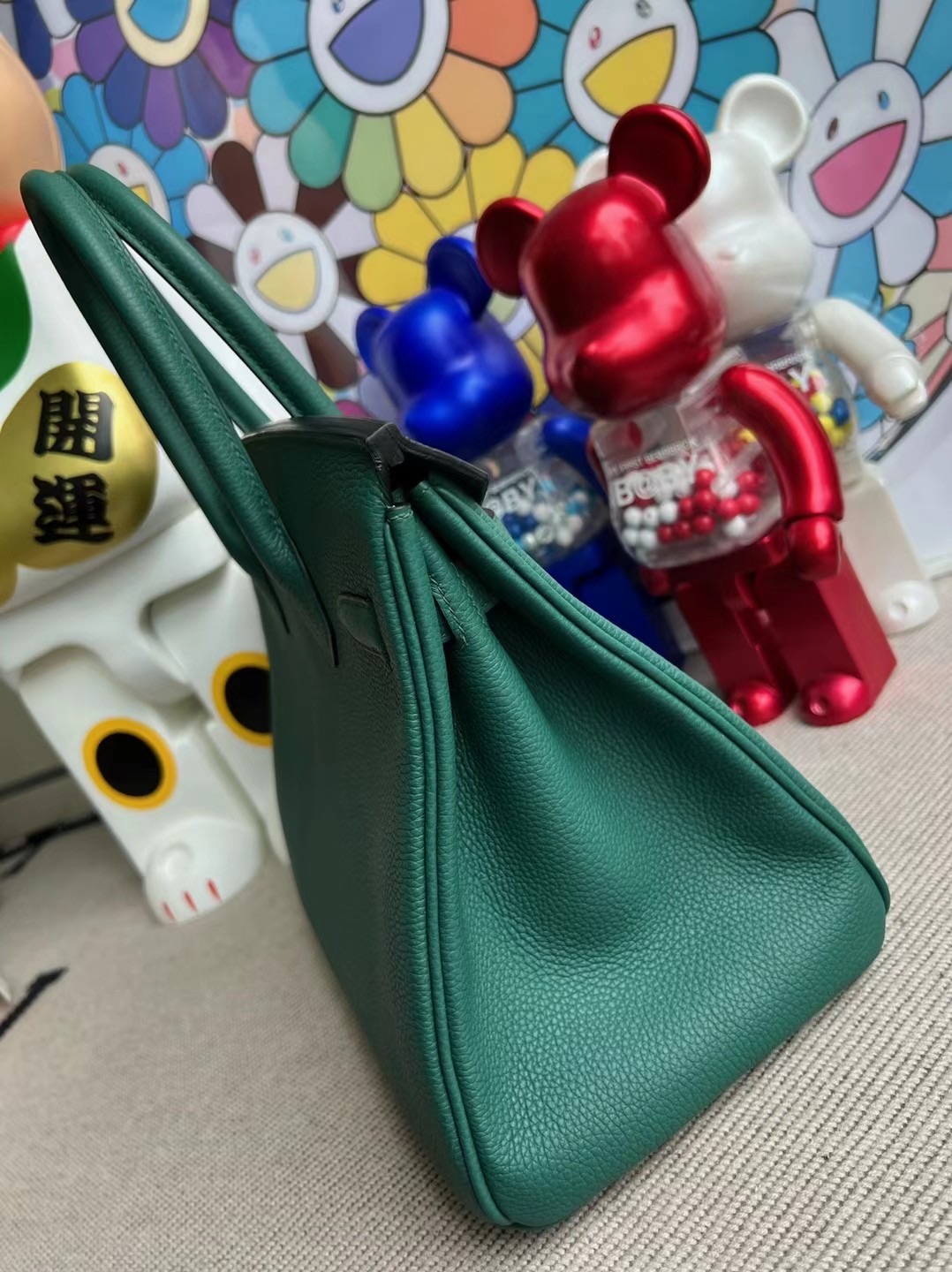 Saudi Arabia Riyadh Hermes Birkin 30cm Togo Z6 Malachite 孔雀綠 金扣 GHW