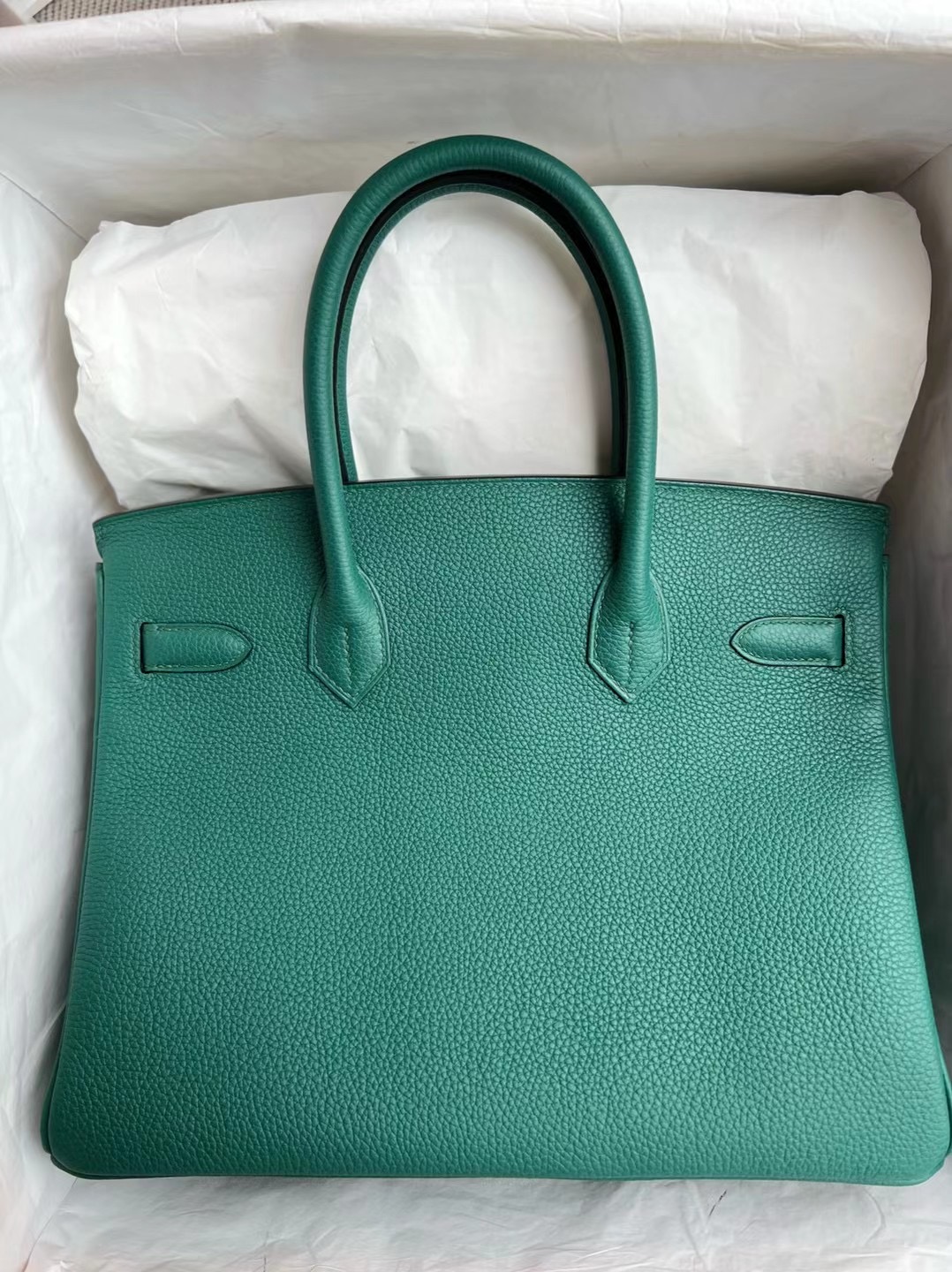 Saudi Arabia Riyadh Hermes Birkin 30cm Togo Z6 Malachite 孔雀綠 金扣 GHW